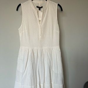 Banana Republic Eyelet White Dress